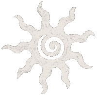 White Sun Sticker