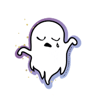 Sad Halloween Sticker by Talk To The Entities