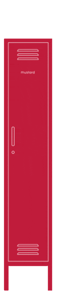 Locker Cupboard Sticker by mustard made