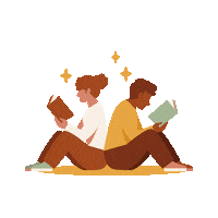 Couple Book Sticker