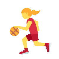 emojivid woman ball emoji bouncing Sticker