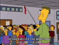 Flying Season 3 GIF by The Simpsons