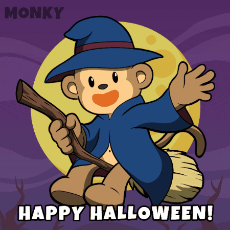 Flying Full Moon GIF by Wise Monkey Meme