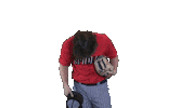 Wyatt Hair Flip Sticker by Richmond Spiders