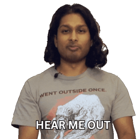 Wait A Second Trust Me Sticker by Ashwin Gane