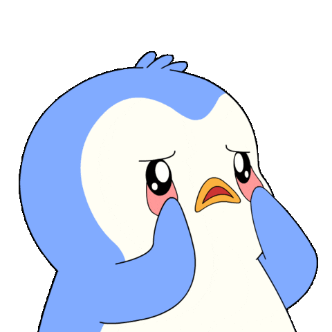 Scared Oh No Sticker by Pudgy Penguins