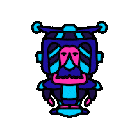 Man Robot Sticker by SILA INK TATTOO