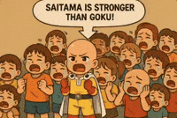 One Punch Man Goku Meme GIF