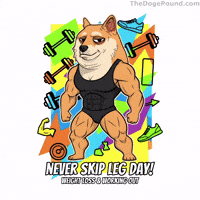 Flexing Weight Loss GIF by Doge Pound