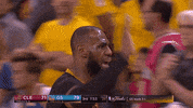 happy lebron james GIF by NBA