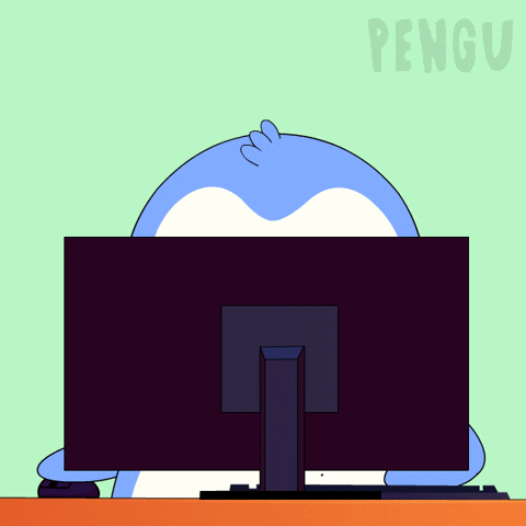 Work Working GIF by Pudgy Penguins