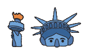 Lady Liberty Snow Sticker by Wisconsin Union