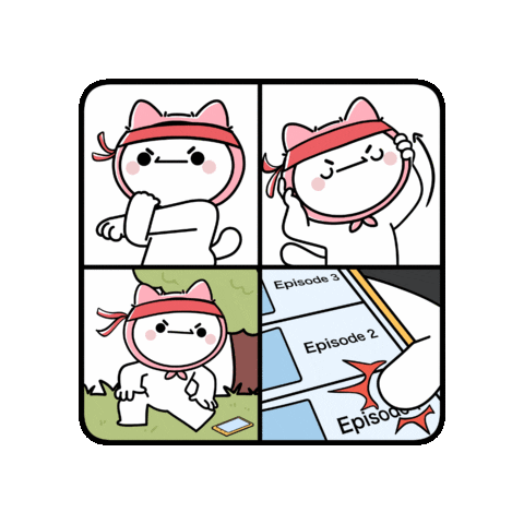 ManhwaCat cat training start episode Sticker