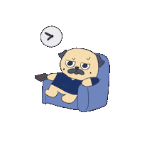 Miss You Pug Sticker