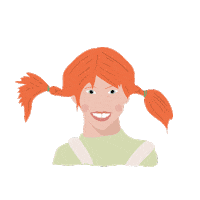 manuelicas digitalart pipi pippi calzas Sticker