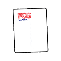 Delivery Order Sticker by Pos Malaysia