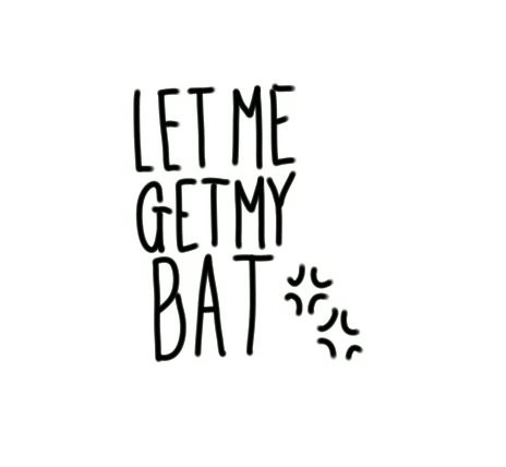 Angry Bat Sticker