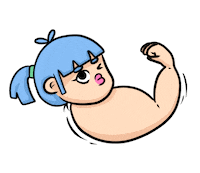Hypersve girl kawaii mood power Sticker