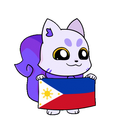 Flag Philippines Sticker by Lucky Kat Studios