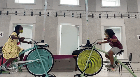 BikePoweredEvents giphygifgrabber centerstage bike powered events sproket rocket GIF