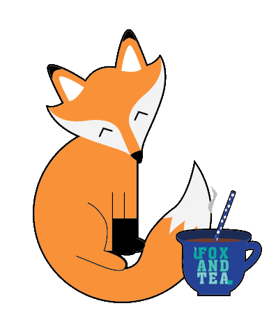 Fox Tea Sticker by Bottega42
