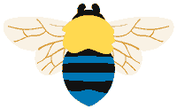 Bee Sticker by Erstwilder