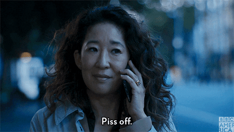 piss off sandra oh GIF by BBC America