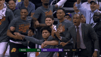 Happy Phoenix Suns GIF by NBA