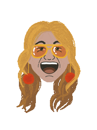 Happy Get Back Sticker by Sarah Ryder
