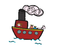 Christmas Vliegtuig Sticker