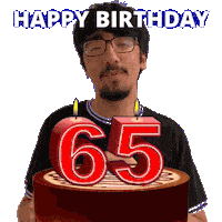 65Th Birthday Sticker