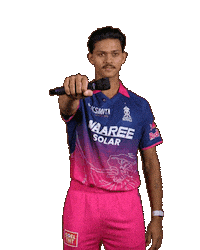 Halla Bol Mic Drop Sticker by Rajasthan Royals