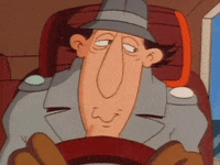 drunk inspector gadget GIF