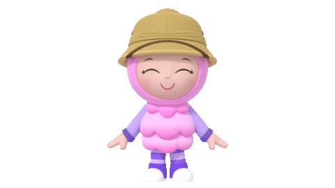 Happy 3D Sticker by Mother Goose Club