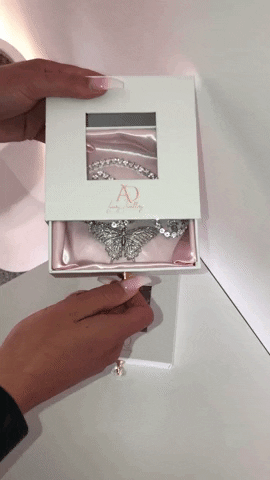 ADLUXURYJEWELLERY giphygifmaker butterfly jewellery necklace GIF