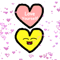 Love Yourself Hearts Sticker