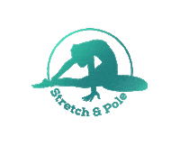 stretchandpole stretching poledance spagat stretch pole Sticker