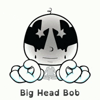Meditating Big Head GIF by BigHeadBob.com