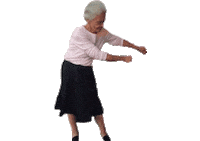 oma dancing Sticker by Rollende Keukens