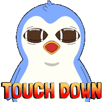 Touch Down Super Bowl Sticker by Pudgy Penguins
