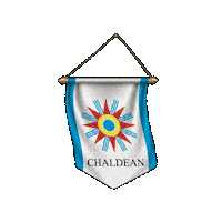 Flag Chaldean Sticker by chaldeanmediahistory