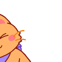 Orange Cat Sticker by shichisōru