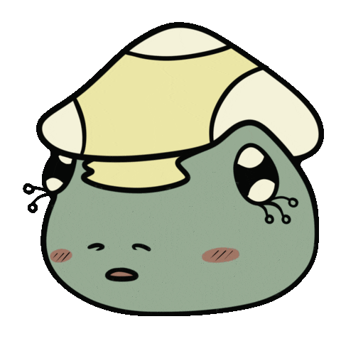 0ritia giphyupload animated frog poppythefrog Sticker