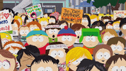 eric cartman protest GIF by South Park 