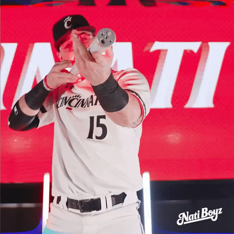 College Baseball Celebration GIF by Cincinnati Bearcats