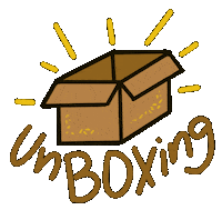 keyafranco shop lettering unboxing script Sticker