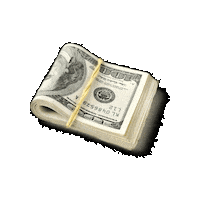 Money Cash Sticker by Kushy Dreams