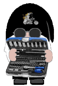 Motorcycle Gnome Sticker