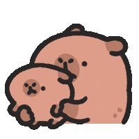 Capybara 哈囉 Sticker by sansanplanet