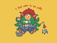 Sad Cats Love GIF by Ng Khai Hong
